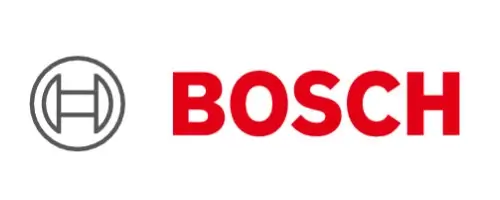 Bosch company logo with a circular emblem and bold red text.